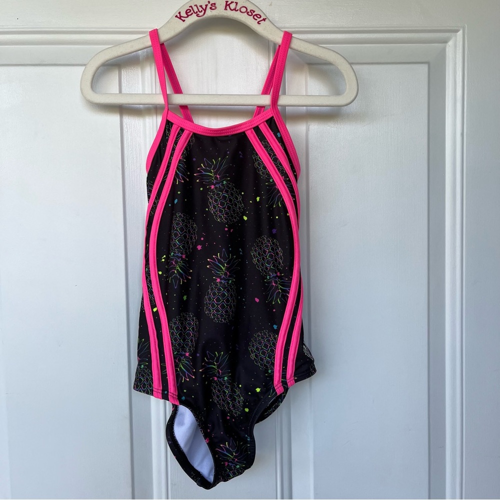 •Laguna• Girls One Piece Pineapple Design Swimsuit - Size 6X